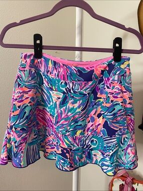 Lilly Pulitzer Luxletic Tropical Print Skort